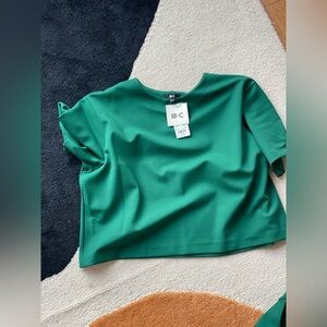 Uniqlo Women's Emerald Green Blouse